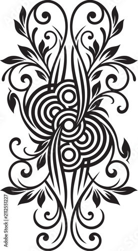 Elegant Ornamental Floral Design Element Collection Editable Vector Illustration