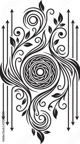 Elegant Ornamental Floral Design Element Collection Editable Vector Illustration