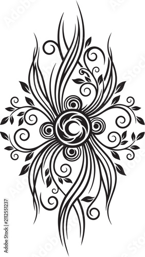 Elegant Ornamental Floral Design Element Collection Editable Vector Illustration