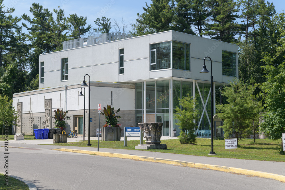Obraz premium wide view of Clark Centre for the Arts located inside Guild Park and Gardens, 191 Guildwood Parkway, Scarborough, Toronto