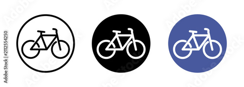 Set of bicycle line icons isolated on transparent background. Vector illustration collection for cycling, transportation, delivery, sport, outdoor activities and modern graphic design