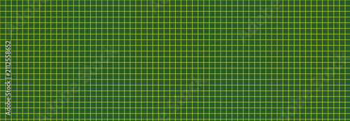 Green grid pattern with yellow lines on dark green background geometric abstract mathematical