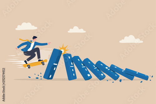 Fotografie Business disruption, new disruptive innovation change, transform business disrup