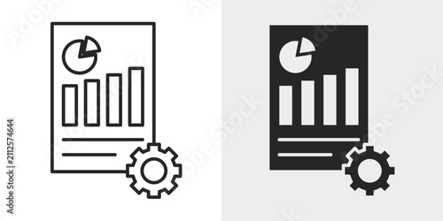 Business Plan Icon represents strategic planning, entrepreneurship, and business development with an editable outline vector illustration.