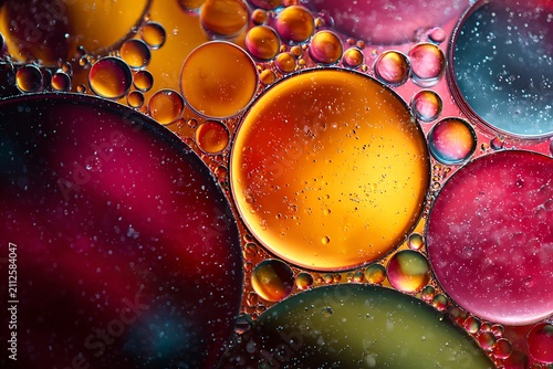 water drops on red background