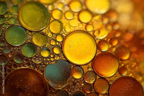 water drops on yellow background