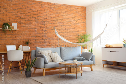 Modern living room interior...