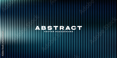 Obraz na płótnie Abstract Vertical Stripes Background: A mesmerizing abstract background featuring a gradient of dark blue to light blue with vertical, ribbed lines, creating a sense of depth and modern design