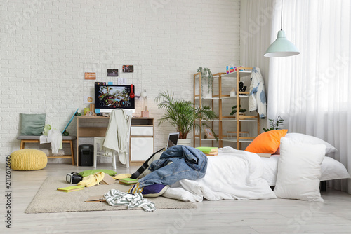 Interior of messy childrens...