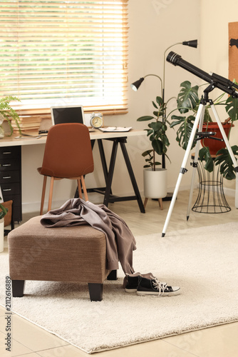 Interior of teenagers room ...