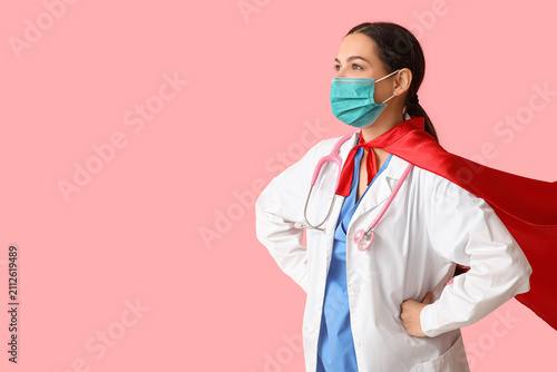 Beautiful female doctor in ...