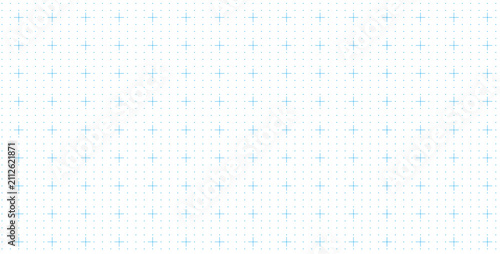 Bild auf Leinwand Abstract blue geometric grid background with subtle cross pattern and clean technical layout