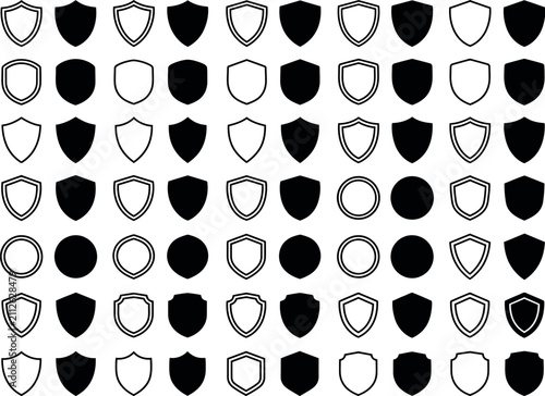 Premium shield icon. Vector security emblem for business protection and safety branding.