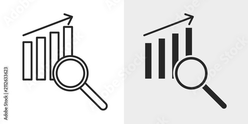 Business Analyst Icon represents business analysis, strategic planning, and performance evaluation with an editable outline vector illustration.