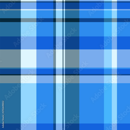 Foto Clothing check textile pattern, nobility tartan vector seamless