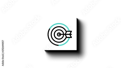target with arrow animation