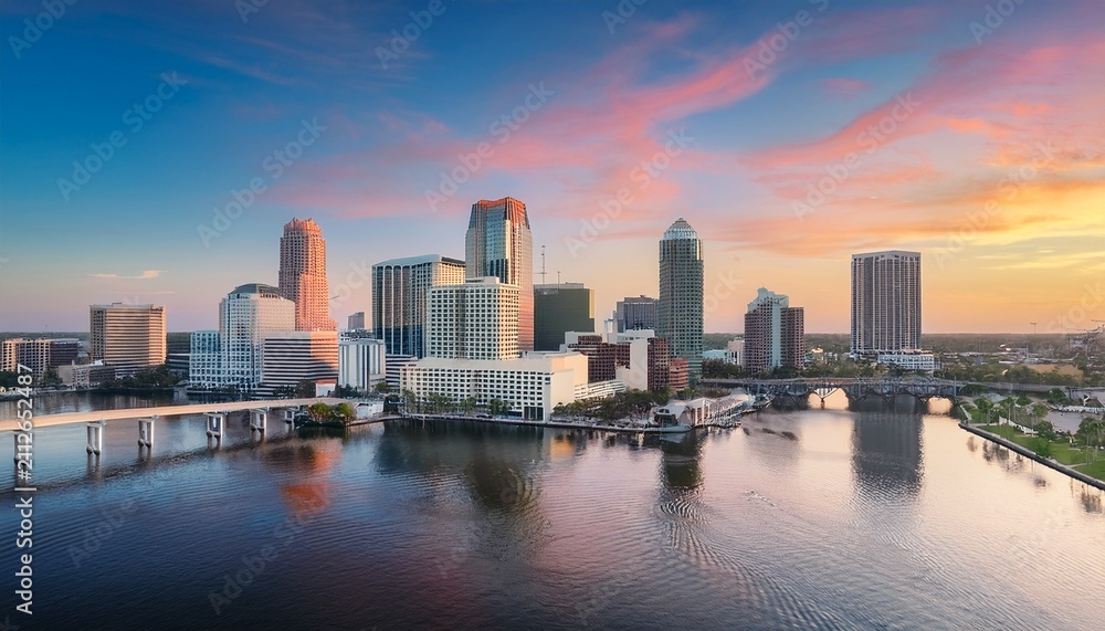 Obraz premium tampa florida usa downtown skyline