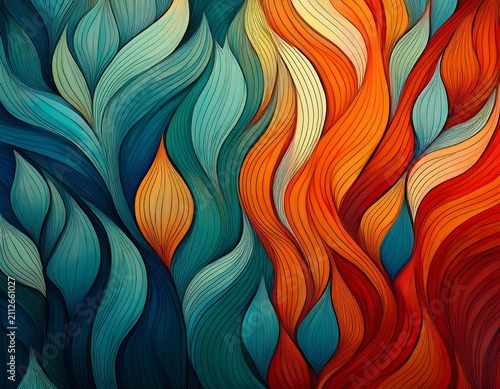abstract vertical organic pattern