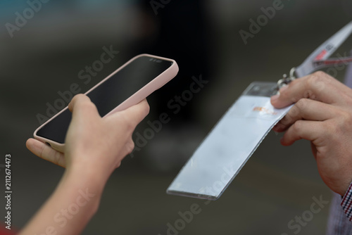 Contactless Event Check In Using Smartphone and Digital Registration Badge