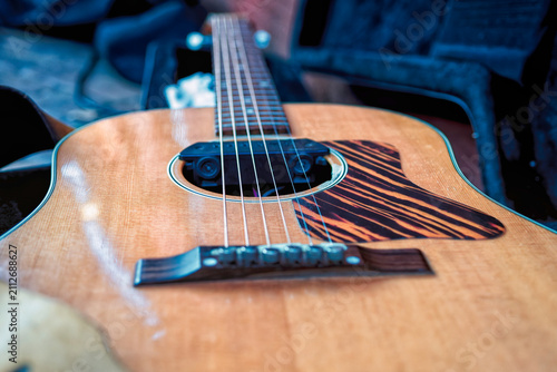 Acoustic Guitar Close Up