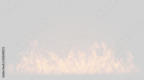 Photography Flames rising and flickering on a transparent background in a bright setting