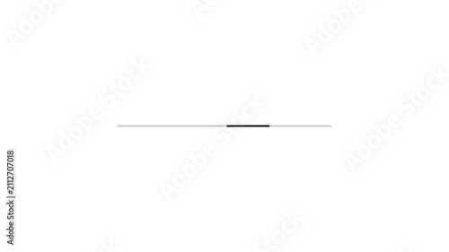Minimal Loading Bar Animation with Progress Indicator. UI Loader, Buffering, Processing, Digital Interface and Technology Concept in 4K
