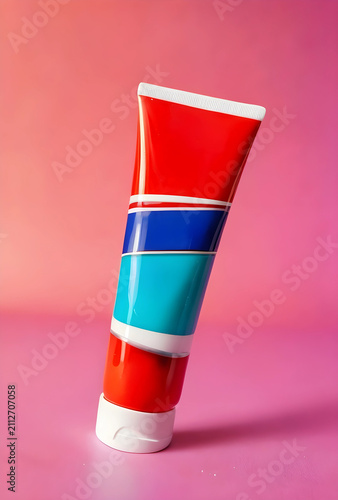 Red, blue, and turquoise st...