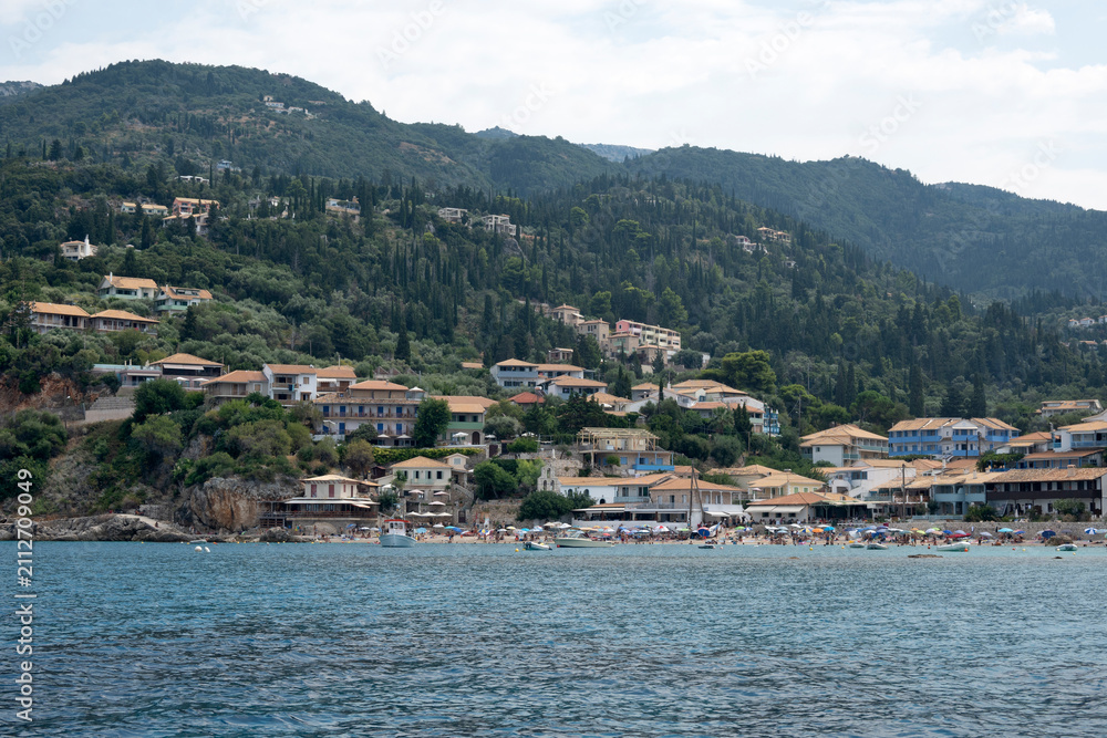 Fototapeta premium Panoramic View of the Coastline of Lefkada, Greece