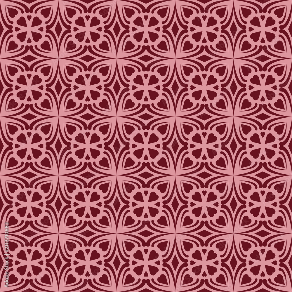 Fototapeta premium Seamless decorative pattern wall paper