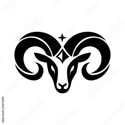 Goat sheep icon logo design 