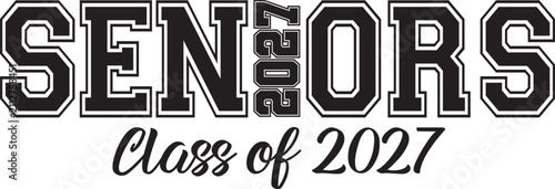 Seniors 2027 Logo banner horizontal with script