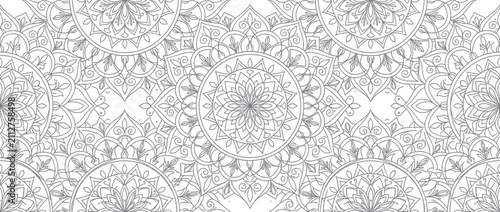 Фотография Intricate Mandala Pattern Seamless Background