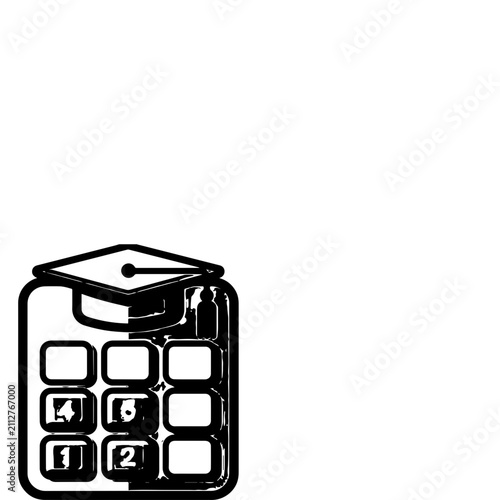 Digital Calculator Icon Illustration for Financial Planning and Accounting Concepts