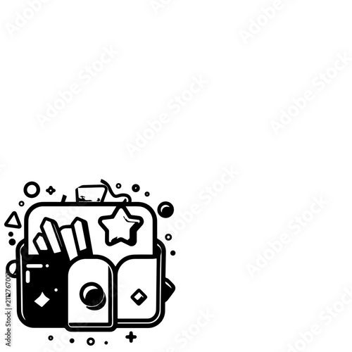 Creative Toolkit Icon Representing Case Study or Project Essentials