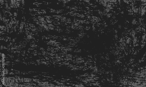Black distressed grunge texture background with rough scratched overlay for vintage design.