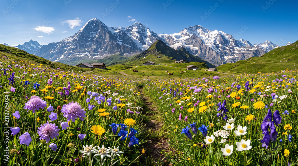 Fototapeta premium Mountain Wildflowers
