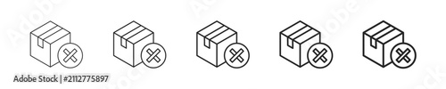 Obraz na plátně Expired vector icon in minimalist line style