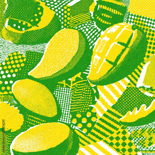 Mango Fruit Series Decorative Art Prints

