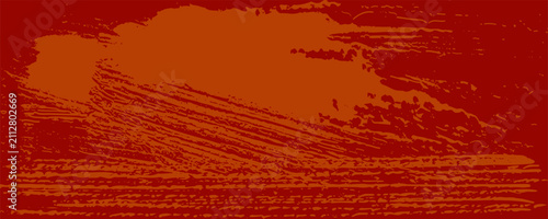 Template abstract yellow horizontal speed lines pattern on orange background with space for text.