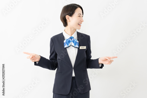 Fotografie 制服を着た受付係の女性　ジョブイメージ