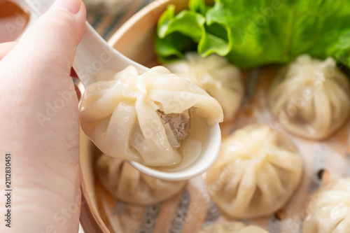 Quadro su tela 小籠包で飲茶