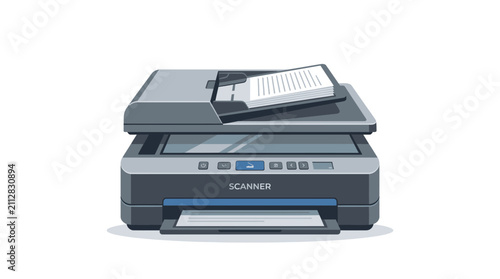 Flatbed Scanner with Document and Paper Output