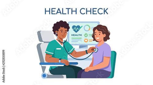 Doctor Performing Health Check on Patient