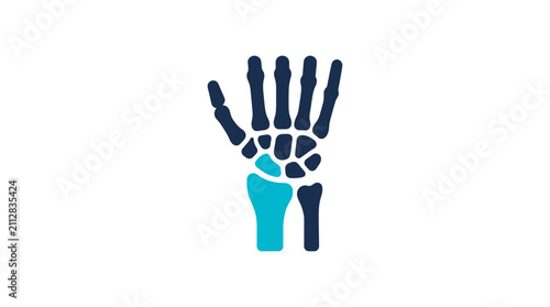 Quadro su tela Hand Skeleton Icon