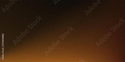Quadro su tela Abstract glowing wave with warm orange contrast on black background, ideal for d