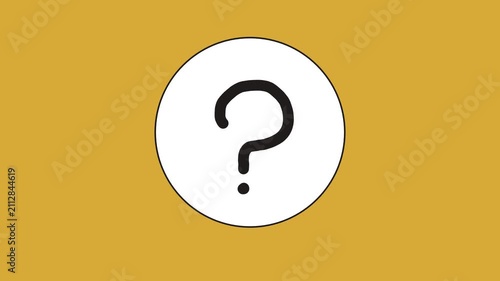 A question mark is moving on the color screen.