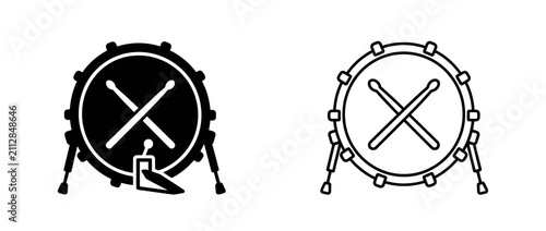 Canvastavla Drum Set with Sticks and Pedal Icon