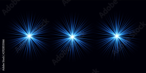 Fotografía Black blue abstract background