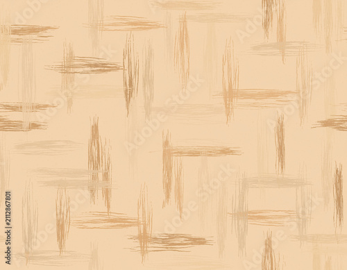 Seamless warm neutral tactile abstract brushstroke dash pattern, tone-on-tone peach texture for wallpaper, wrapping paper, textile and background design, minimalist boho quiet-luxury repeat