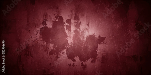 Cuadro en lienzo An ominous, dark red background with distressed textures and mysterious smudges suggests a scene of suspense or horror